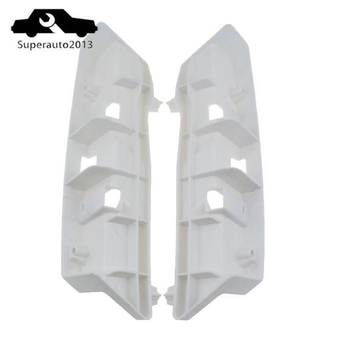 Front Left & Right Bumper Bracket Cover Retainer White For 2014-2016 Lexus IS350