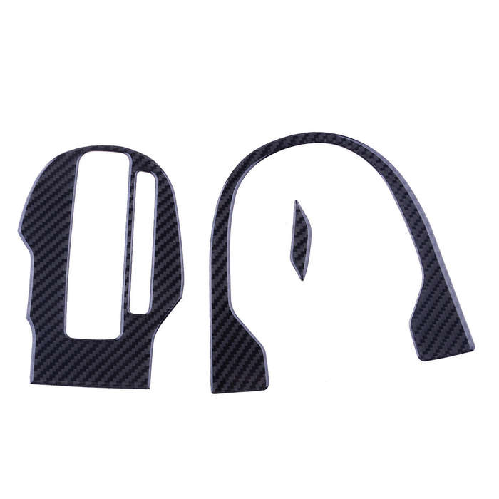 Carbon Fiber Gear Shift Panel Cover Trim Fit For Honda FIT JAZZ 2014-2018