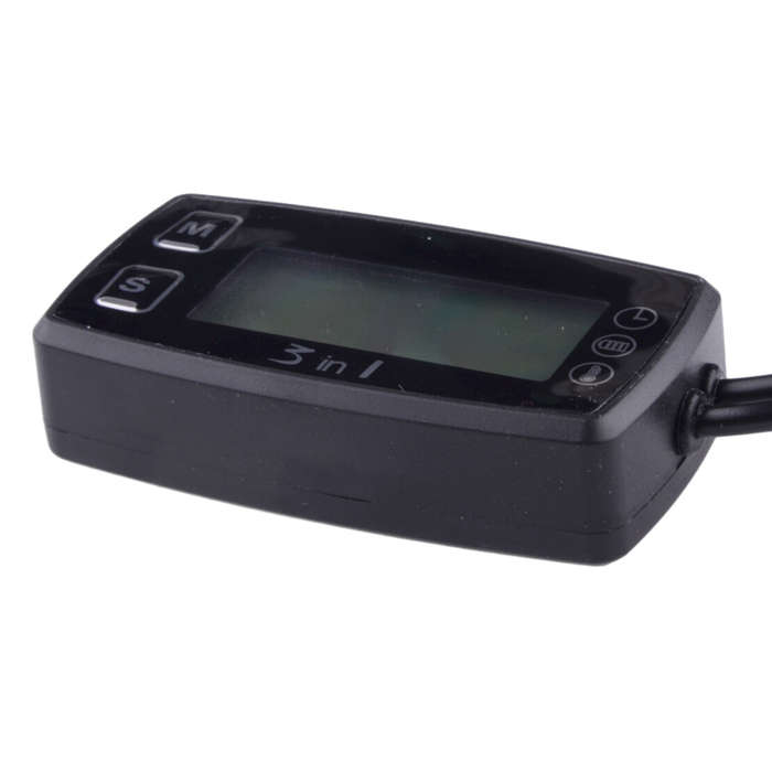 Car LCD Digital Clock Thermometer Temperature Voltage Meter Battery Monitor A4