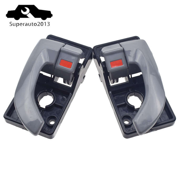 2PCS Gray Inside Door Handle Left & Right Side For 2005-2009 Hyundai Tucson New