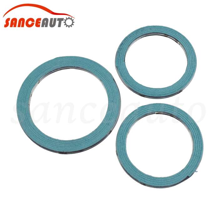 For Lexus IS300 2001 2002 03 04 2005 Exhaust Gasket 3PCS 90917-06046 90917-06076