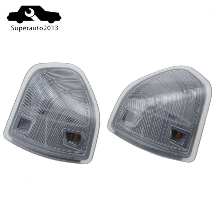 2X Left & Right Tow Mirror Turn Signal Lights Clear For Dodge Ram 1500 2500 3500