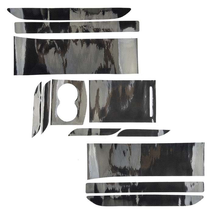 Fit For Tesla Model S X 2012-21 Carbon Fiber Look Center Console Trim Cover