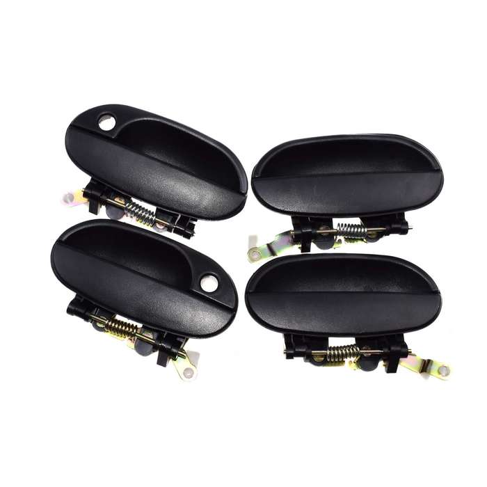 4X Front Rear Left Right Outside Door Handle Black For Hyundai Accent 95-99 New