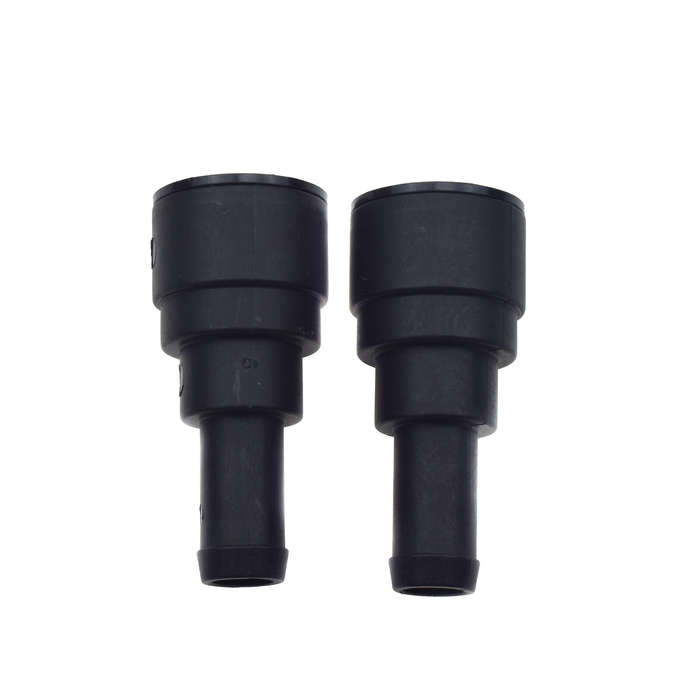 2X Black Heater Core Coolant Hose Connector For Chevy Tahoe GMC Yukon 15032062