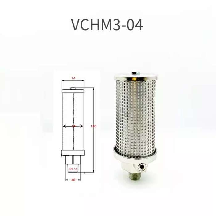 1PCS New Blowing Bottle Machine Silencer Anti Frost Stainless Steel Muffler