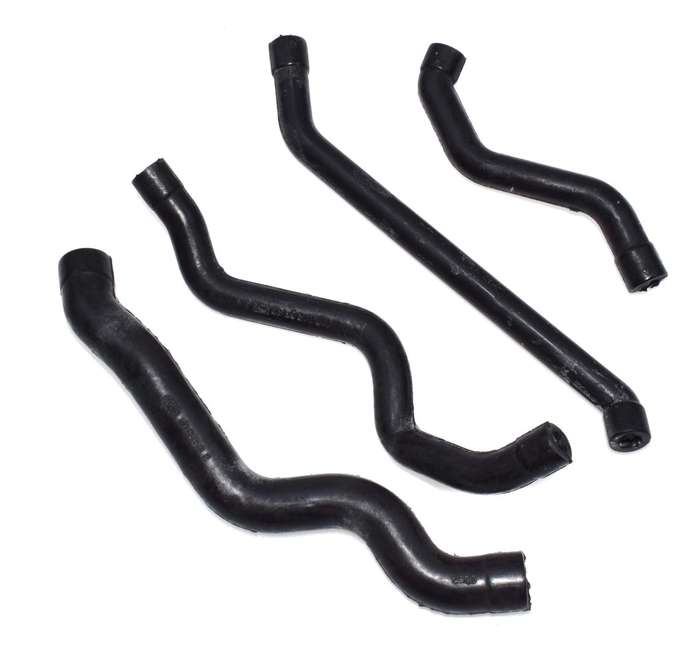 Engine Crankcase Breather Hose Set 4PCS for Mercedes Benz W202 W203 W211 W210