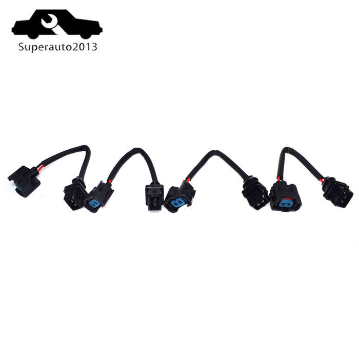 4X OBD1 To OBD2 Fuel Injector Harness Wire Adapter Plug For Honda Civic Integra