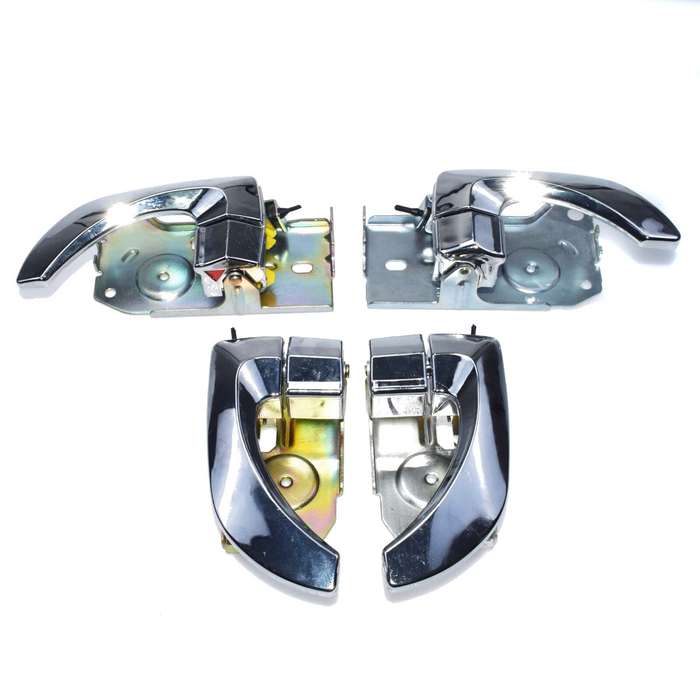 4PCS Front Rear Left Right Interior Door Handle Chrome For Kia Sorento 03-09 New