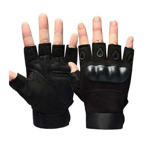 # 5 - Black Glove Half Finger with ventilation