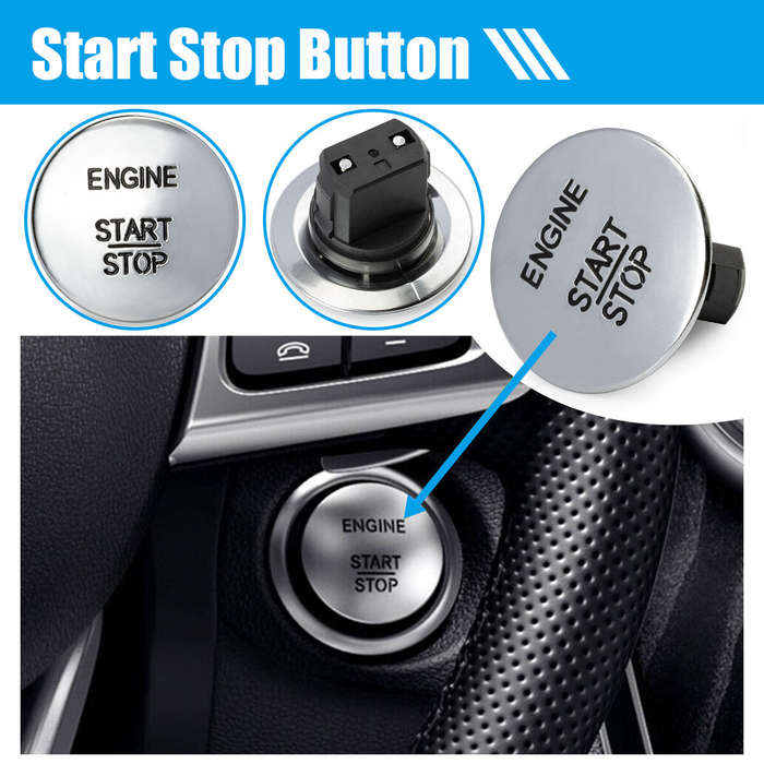 Keyless Push Start Stop Button Go Engine Ignition Switch Fit for Benz USA