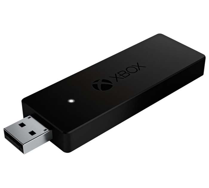 OFFICIAL MICROSOFT XBOX ONE - WIRELESS CONTROLLER ADAPTER WINDOWS 10 - NEW