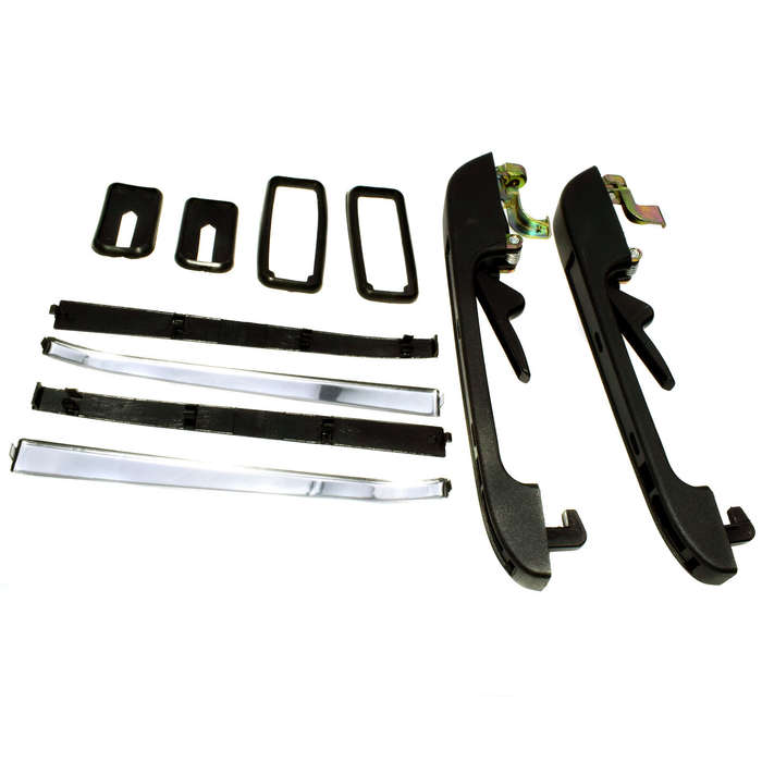 Rear Left & Right Side Exterior Door Handle W/Key For VW Golf Jetta Rabbit New