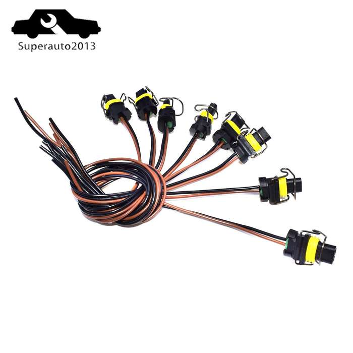 8X Wire Harness Pigtail IPR / VGT Solenoid For Ford E-350 F-250 F350 Super Duty