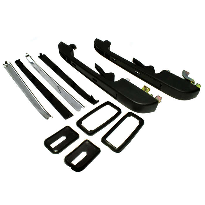Rear Left & Right Side Exterior Door Handle W/Key For VW Golf Jetta Rabbit New