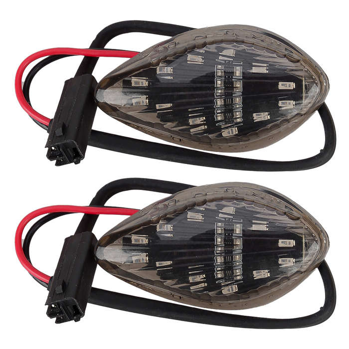 Pair Black Lens Turn Signal Marker Light Lamp fit for Honda Grom 125 13-2019