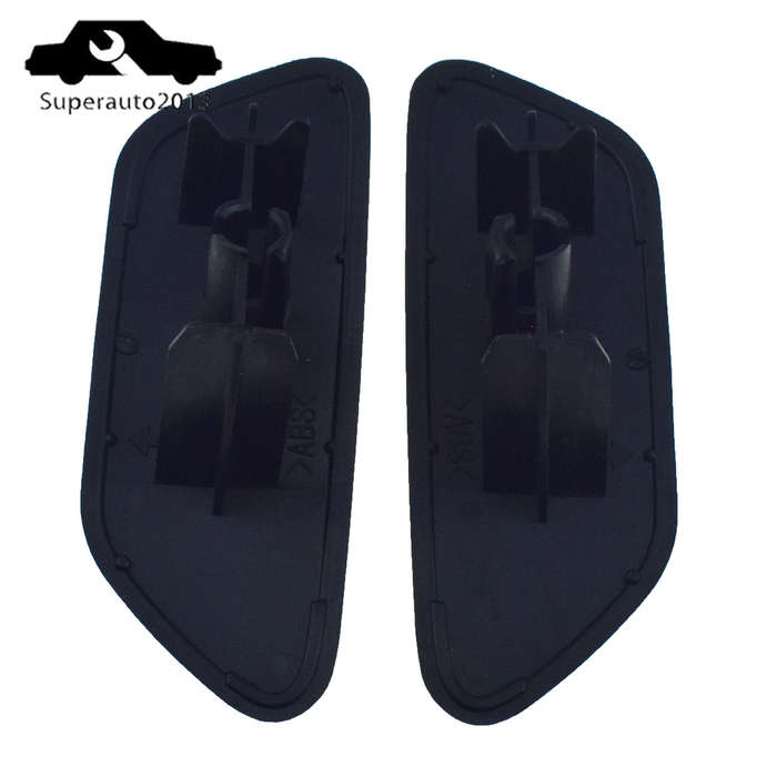 Pair L R Front Bumper Headlight Washer Nozzle Cap For 2014-2018 Subaru Forester