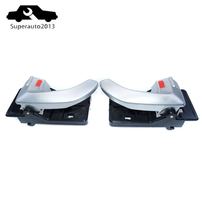 2PCS Silver Inside Door Handle Left & Right Side For 2005-09 Hyundai Tucson New
