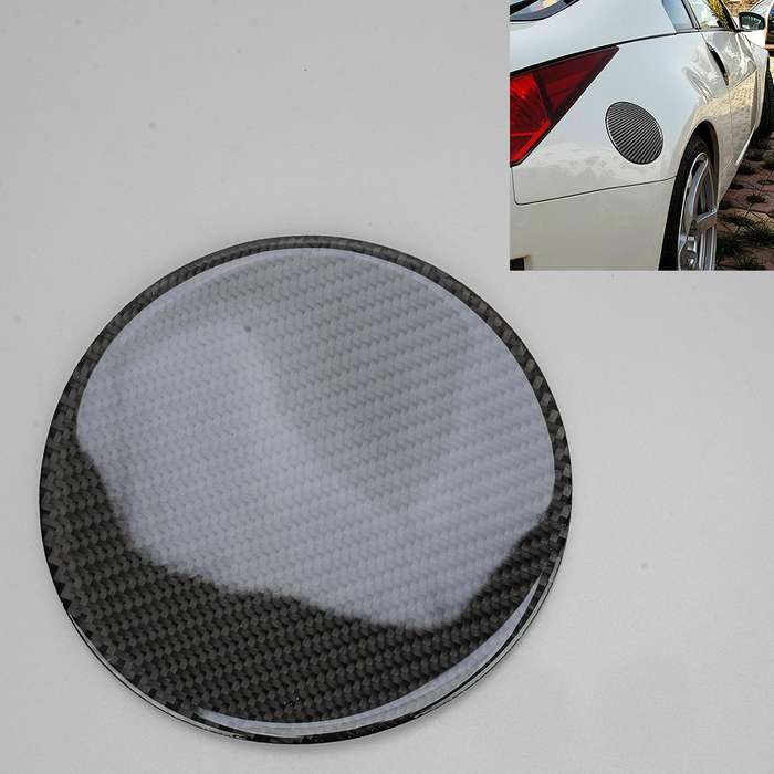 Carbon Fiber Fuel Door Gas Tank Cap Cover Trim Fit For Nissan 350Z 2003-2008 ct