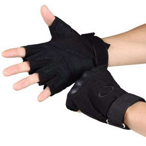 # 5 - Black Glove Half Finger with ventilation