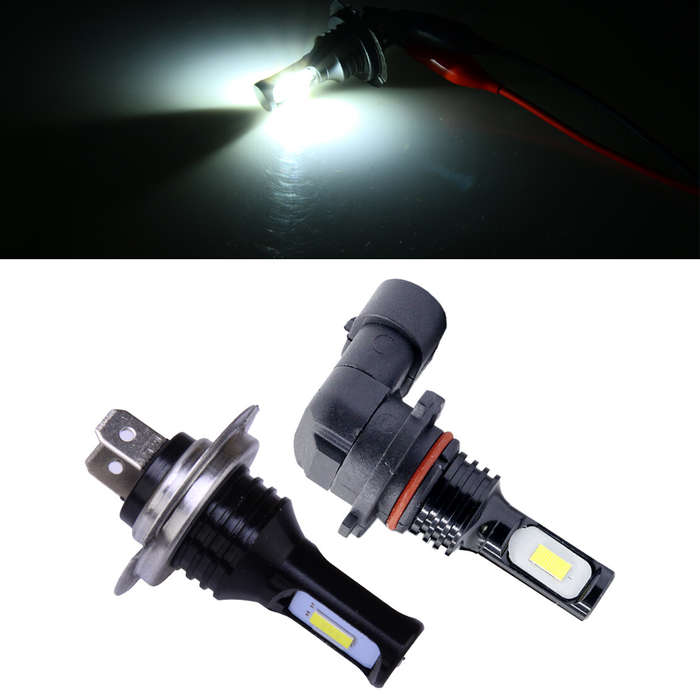 White H7 HB3 LED Headlight Bulbs Kit 2pcs 6000K Fit For Suzuki Hayabusa GSX1300R