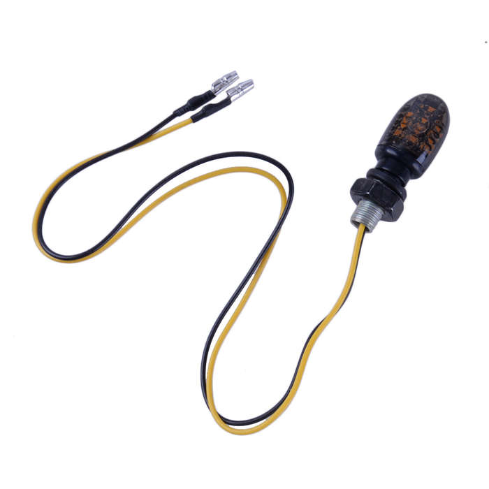 2x Motorcycle Mini Turn Signal Light LED Indicator Lamp Amber Light