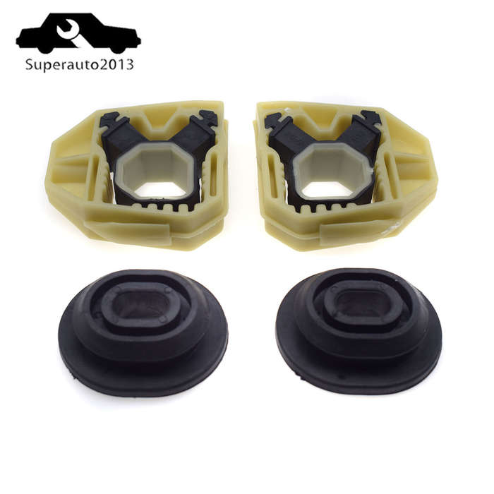 Set of 4 For Audi VW Golf Jetta MK5 MK6 Passat Rabbit Radiator Upper Lower Mount