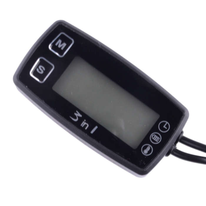 Car LCD Digital Clock Thermometer Temperature Voltage Meter Battery Monitor A4