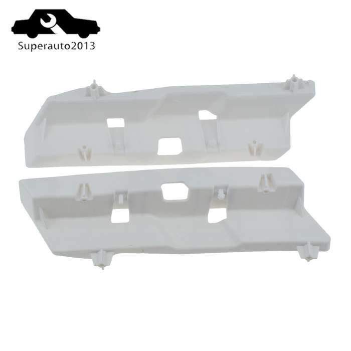 Front Left & Right Bumper Bracket Cover Retainer White For 2014-2016 Lexus IS350
