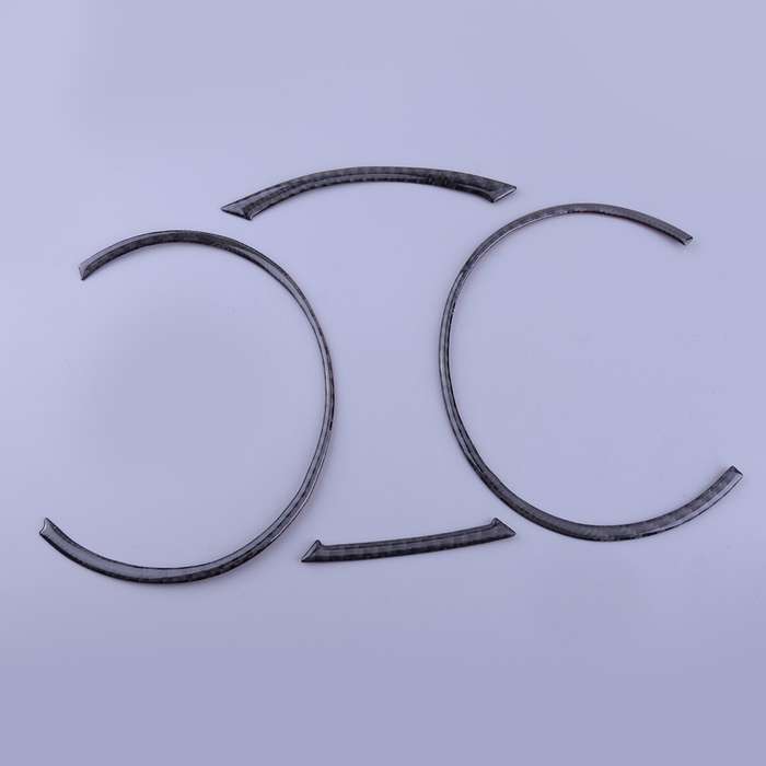 4pcs Carbon Fiber Dashboard Instrument Panel Trim Fit For Mitsubishi Lancer EV