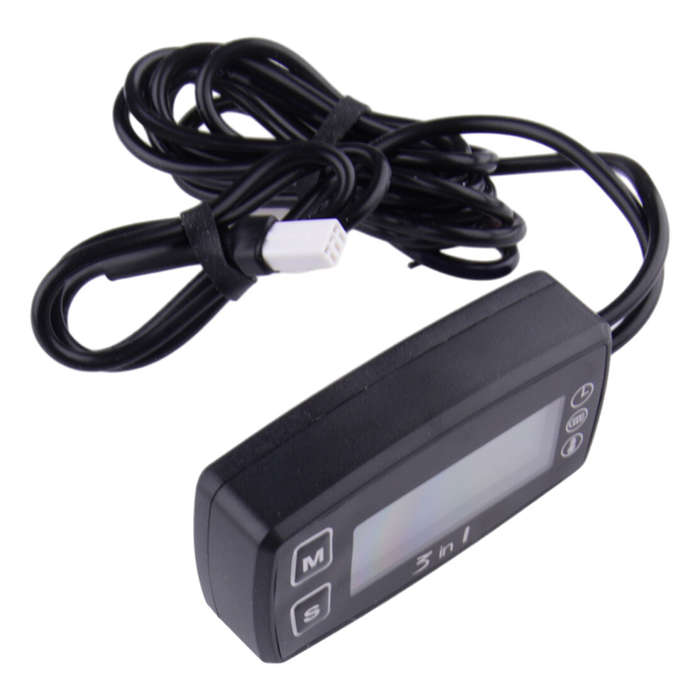Car LCD Digital Clock Thermometer Temperature Voltage Meter Battery Monitor A4