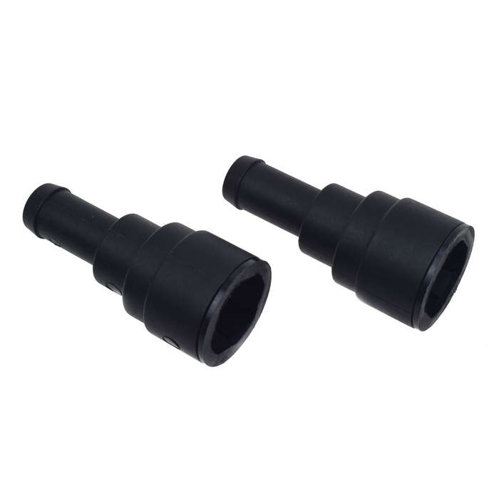 2X Black Heater Core Coolant Hose Connector For Chevy Tahoe GMC Yukon 15032062