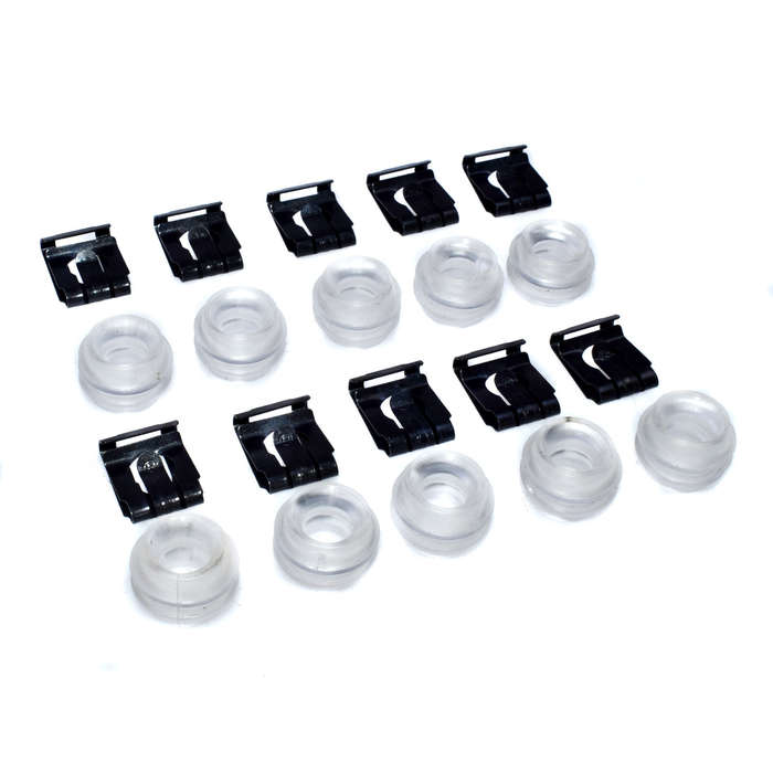 10 Sets For Mercedes Automatic Transmission Gear Shift Linkage Bushing w/ Clip