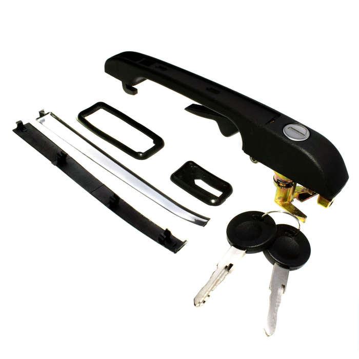 Front Right Side Exterior Door Handle W/Key 191837206A For VW Golf Jetta Rabbit