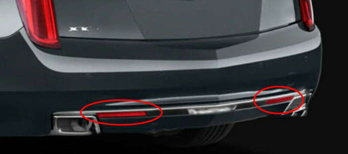 Rear Bumper Reflector Set Fits For Cadillac XTS 2013 2014 2015 2016 2017 New