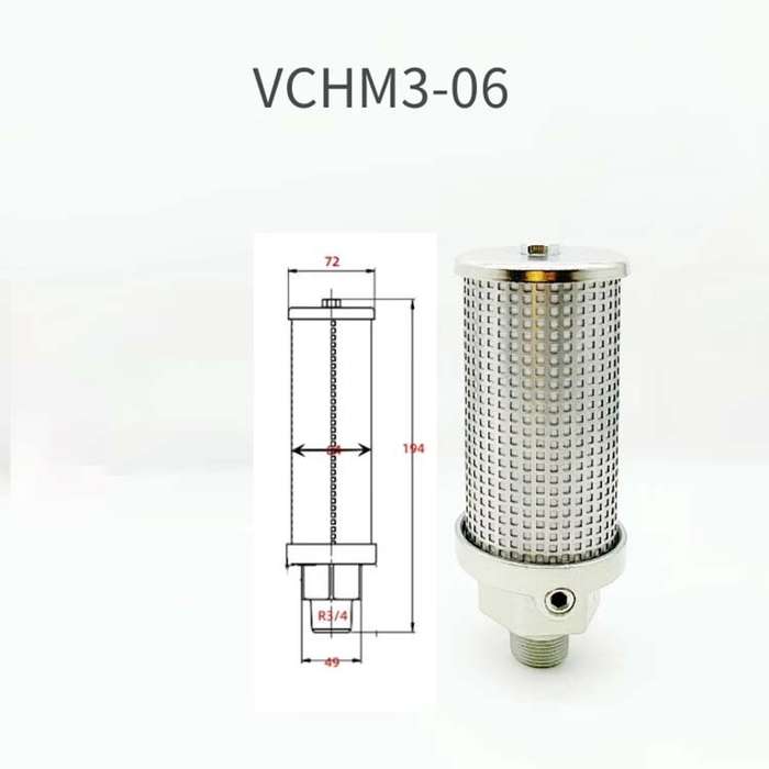 1PCS New Blowing Bottle Machine Silencer Anti Frost Stainless Steel Muffler