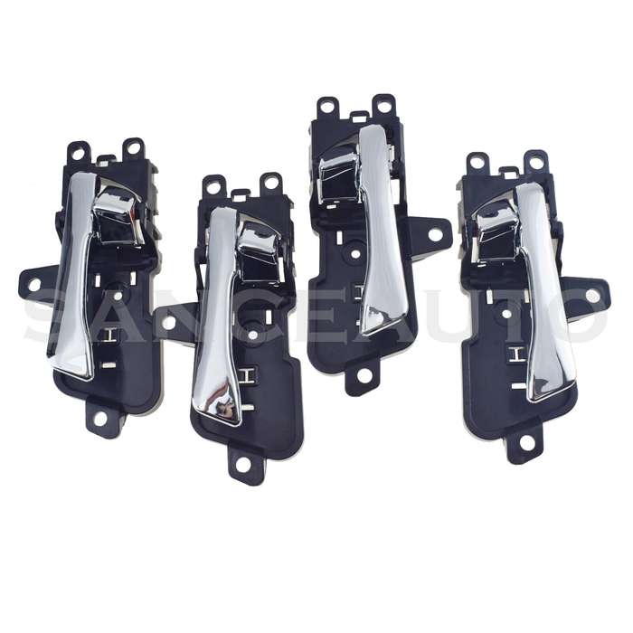 New 4PCS Front Rear LH RH Inside Chrome Door Handles For Hyundai Sonata 2011-15