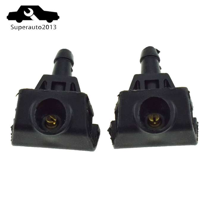 2PCS Front Windshield Spray Nozzle Fan-Shaped Wiper Nozzle For NISSAN Patrol Y62