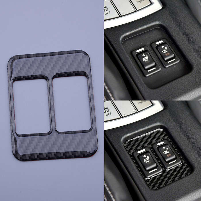 Fit For Subaru BRZ Toyota 86 13-17 Carbon Center Console Heating Button Trim