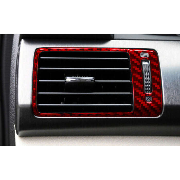 1pair Real Carbon Fiber Side AC Air Vent Outlet Cover Trim Fit for Honda Accord