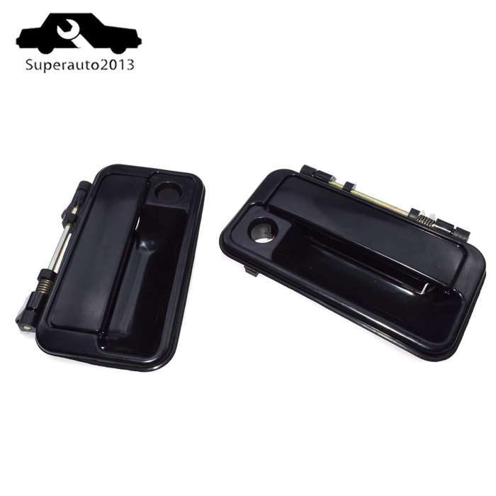 Pair Outside Door Handle Front Left & Right Black For Suzuki Swift Geo Metro New