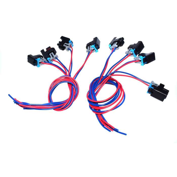 8 PCS Harness Plug Wire 2-way for GM Saturn Fuel Injector 575356 1P1575 PT2135
