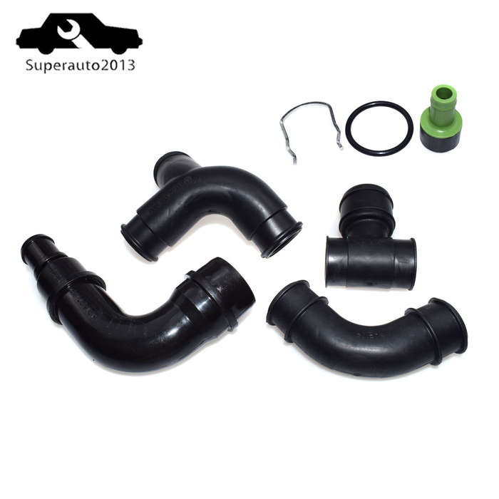 Crankcase Breather Vent Hose Kit For VW Jetta Passat Audi A4 A6 1.8T 06B103221P