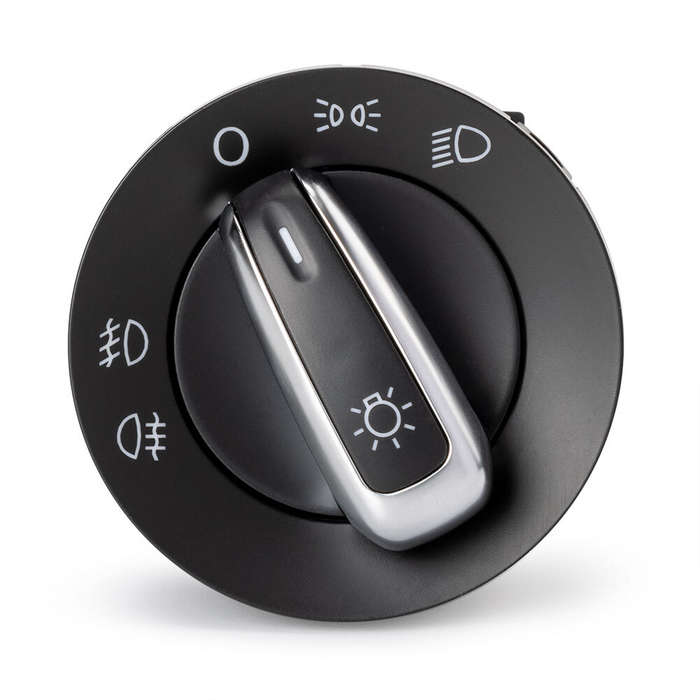 Chrome Headlight Fog Control Switch For VW Bora Beetle Golf Jetta MK4 Passat B5