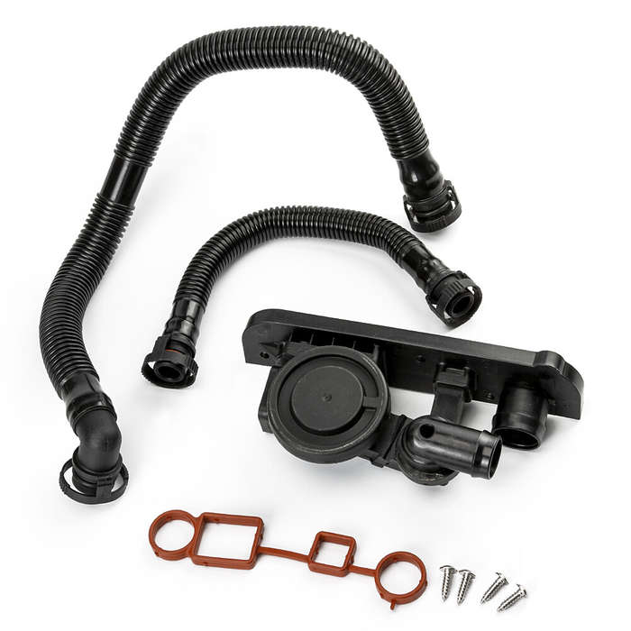 For Audi A4 VW Jetta Passat 2.0T Crankcase Vent Valve PCV &Hose Service Kit