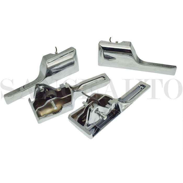 4PCS Chrome LH RH Inside Door Handle For 07-14 Ford Expedition Lincoln Navigator