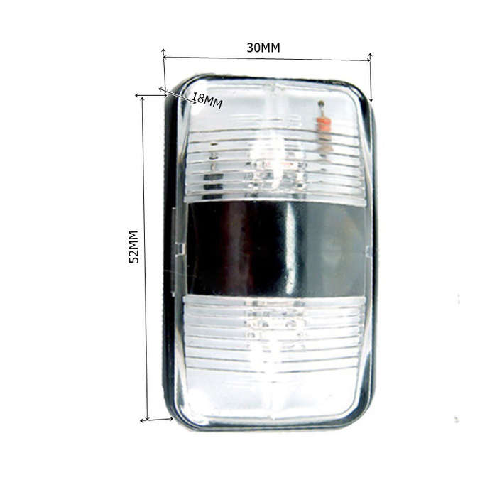10pcs Side Marker Light Clearance Indicator Lamp for Truck Trailer Caravan Amber