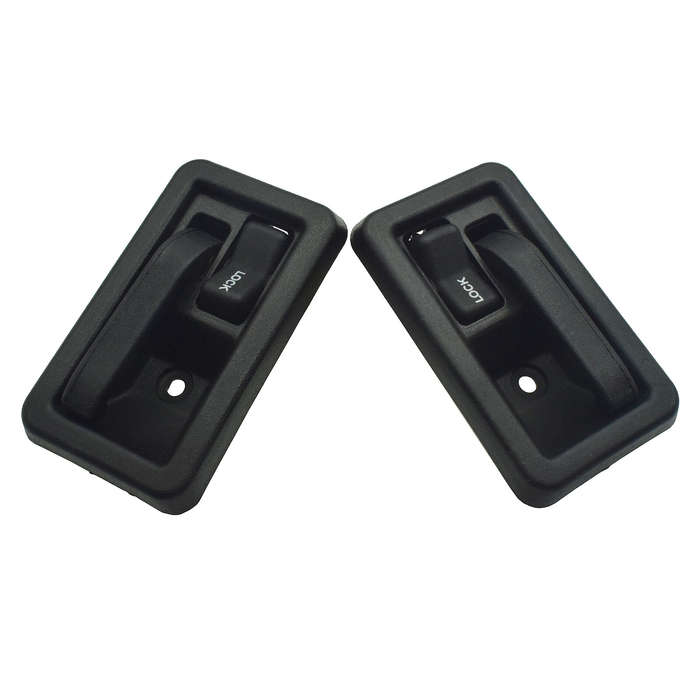 NEW LEFT+RIGHT Textured Black Inner Door Handle For 1987-06 Jeep Wrangler TJ /YJ