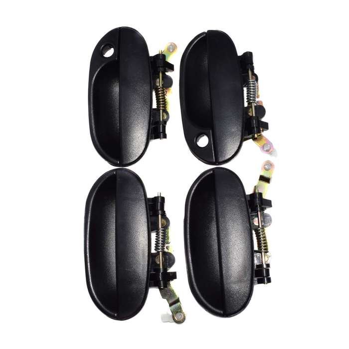 4X Front Rear Left Right Outside Door Handle Black For Hyundai Accent 95-99 New