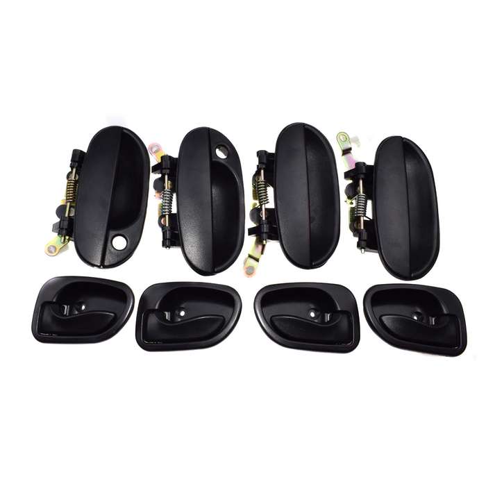 8PCS Outside & Inside Door Handle Front Rear Left Right For 95-99 Hyundai Accent